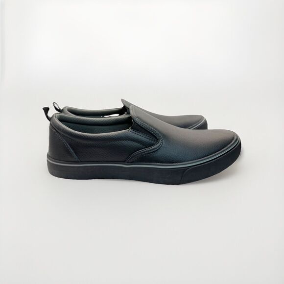 Tredsafe Unisex Slip-Resistant Leather Shoes Black Men’s Size 11 Women’s Size 12 - Picture 3 of 10